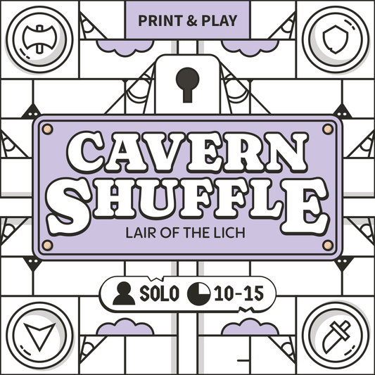 Cavern Shuffle: Lair of the Lich (PRINT AND PLAY)