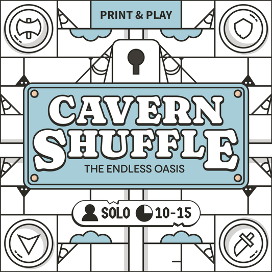 Cavern Shuffle: The Endless Oasis (PRINT AND PLAY)
